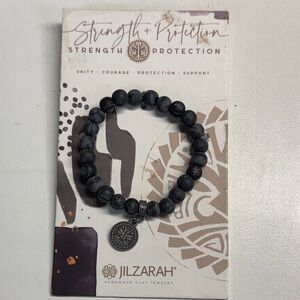 Jilzarah Black Beaded Bracelet New
